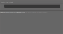 Desktop Screenshot of fashion-shop-online.de